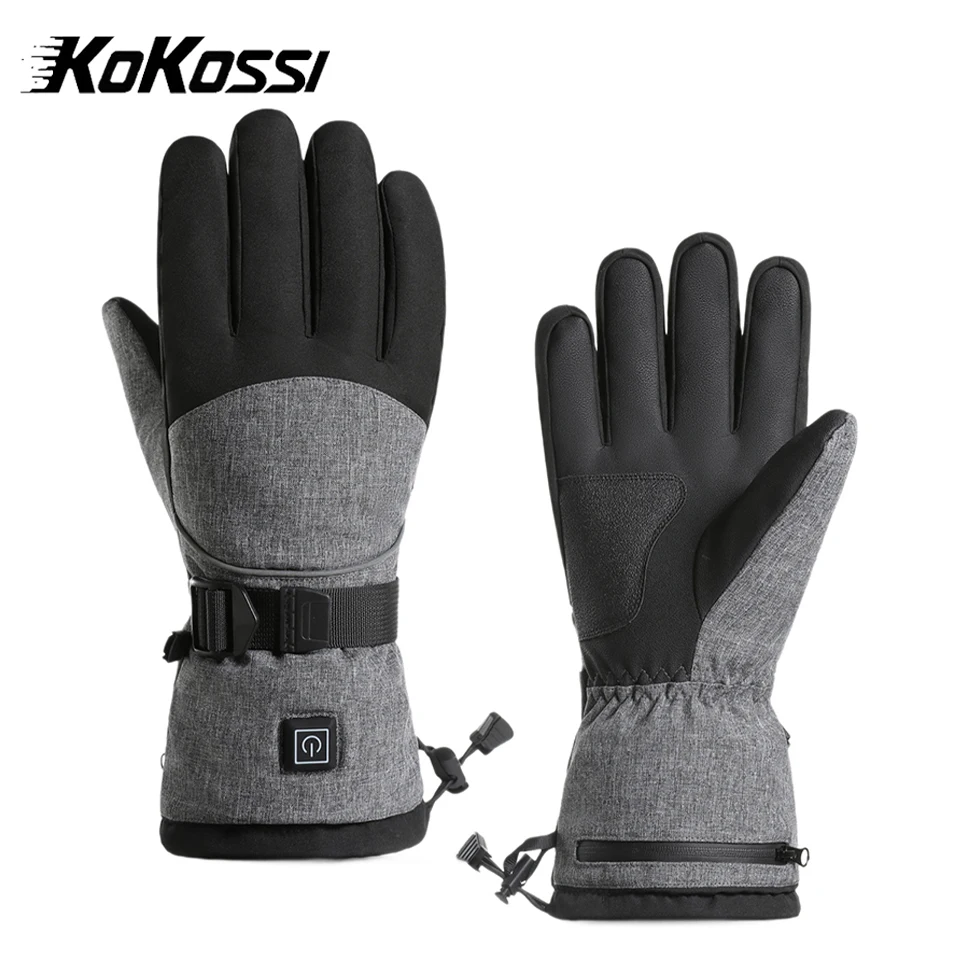 

KoKossi Hand Warmer Electric Thermal Gloves Waterproof Heated Gloves Skiing Racing Gloves Touch Screen Snowboard Motorcycle