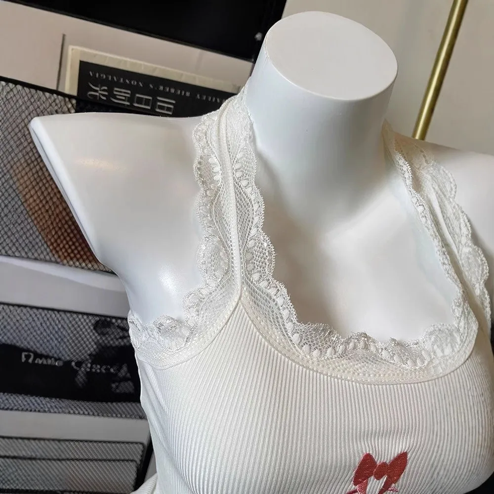 

Y2k Halter Neck Halter Top Crop Design Butterfly Graphics Crop Top Breathable Coquette Style Spicy Girl Vest Women Summer Wear