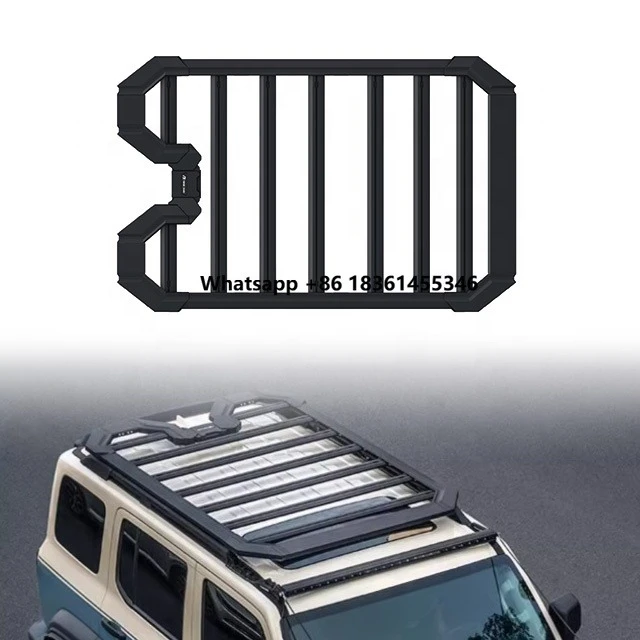 

New Design Off Road Modification Aluminum Luggage Cargo Carrier Ark Long Roof Rack 300 Accessories