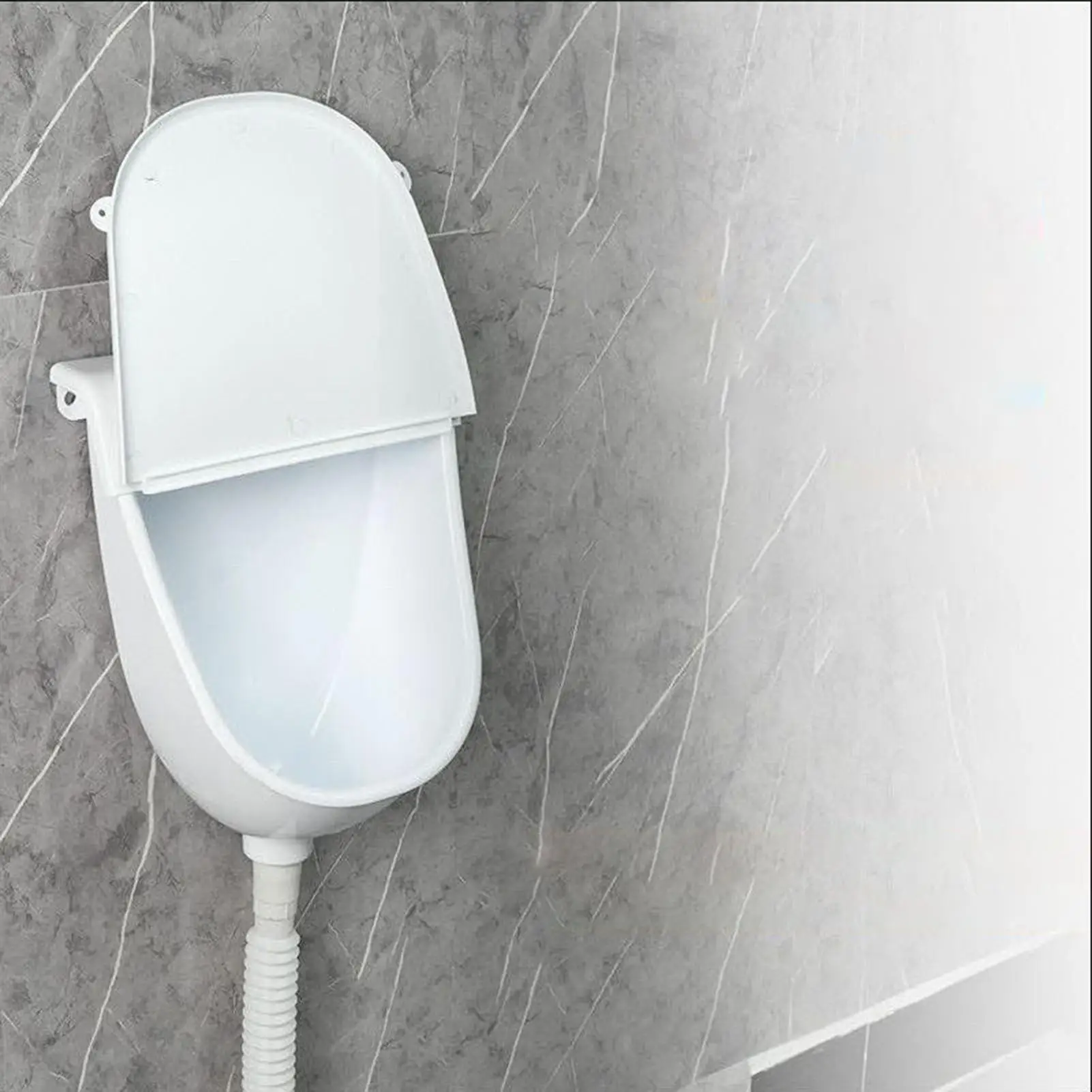 An der Wand montiertes Urinal mit Deckel, Garage, Wandmontage, Was ohne Urinal, auslaufsicher, Spülung, Urin-Umsteller, Toilette mit Schlauch für Wohnheim