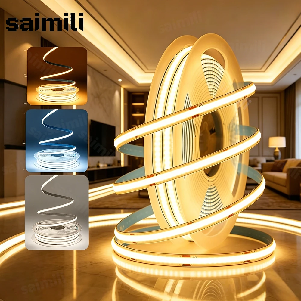 COB LED Strip Lights 5V High Density Linear Lighting Touch D
