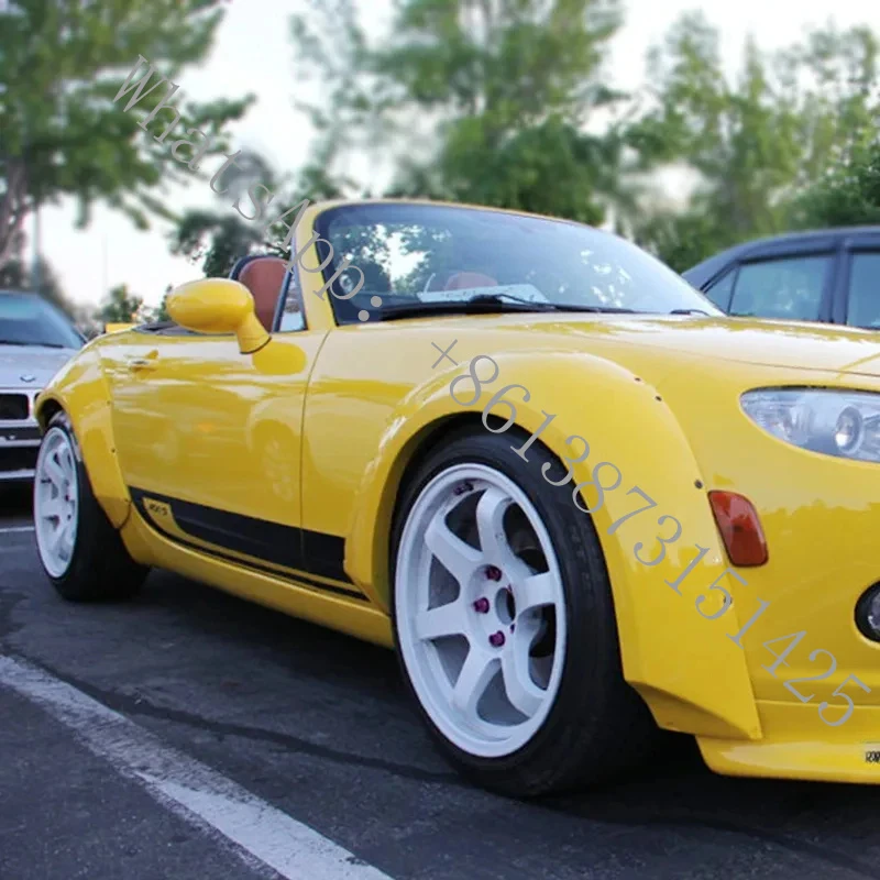 

Подходит для Mazda MX-5 NC Miata 2006-2015: Полный комплект расширений кузова TP Model из карбона (передние и задние колесные арки)