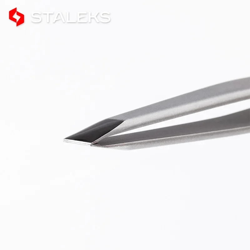 STALEKS TBC-10-3 Eyebrow Tweezers Professional High-Quality Stainless Steel Hair Removal Tweezer Makeup Tool