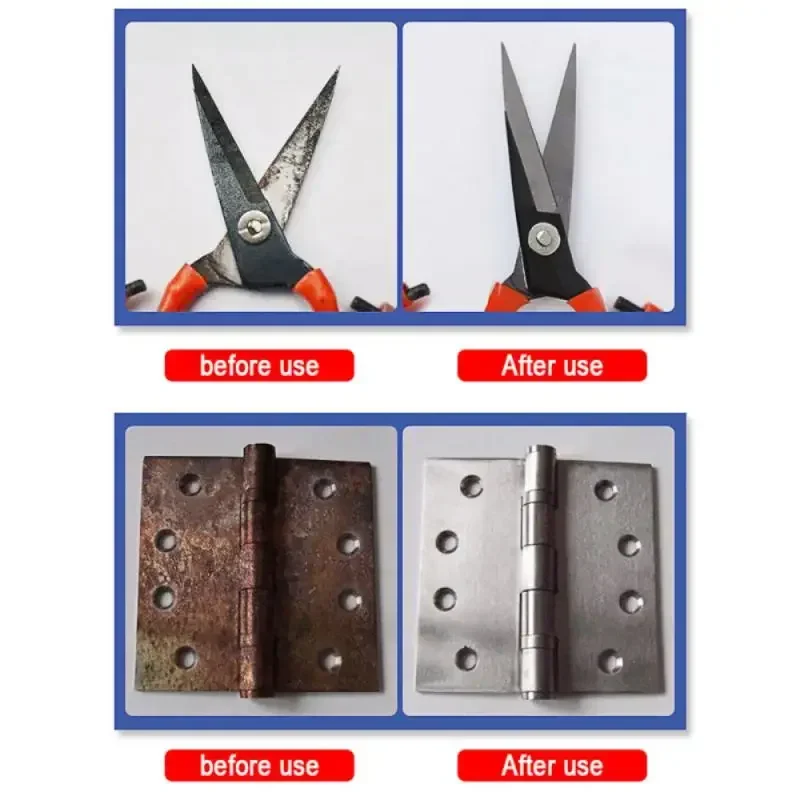 Multi Purpose Rust Remover Spray Metal Surface Chrome Paint Car Maintenance Iron Powder Cleaning Super Rust Remover Cleaner