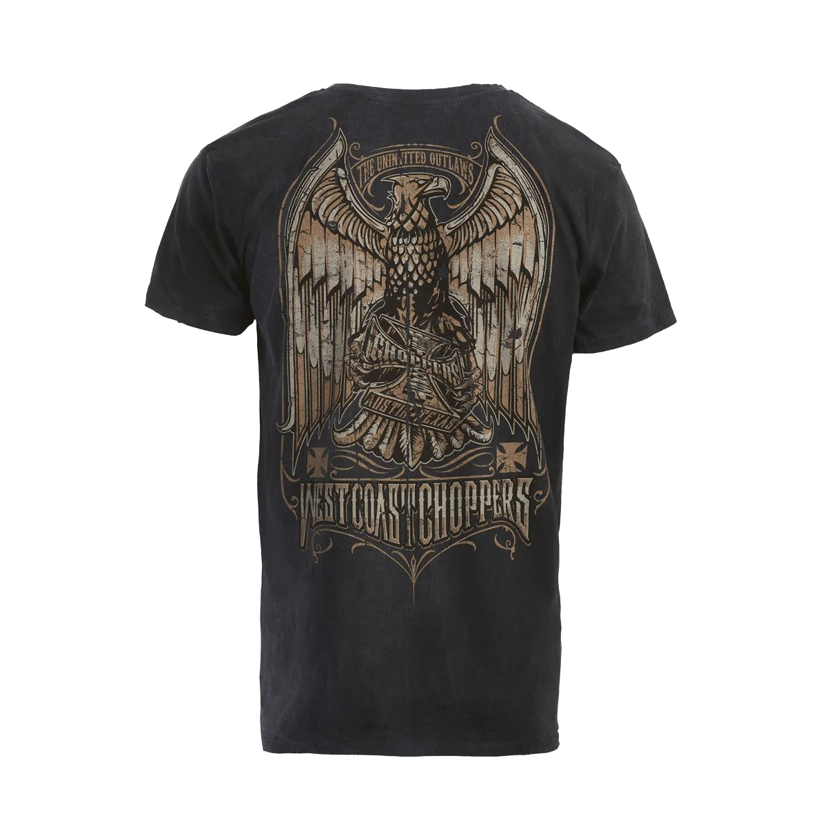 West Coast Choppers Double-Sided Oversized T-Shirt – Front Small Cross-Style 