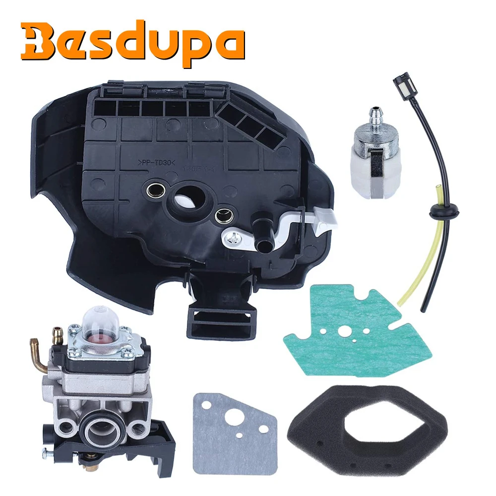 Carburetor For Honda GX25 GX25NT HHT25S Air Fuel Filter Housing Line Gasket Kit Carburetor Air Filter Housing