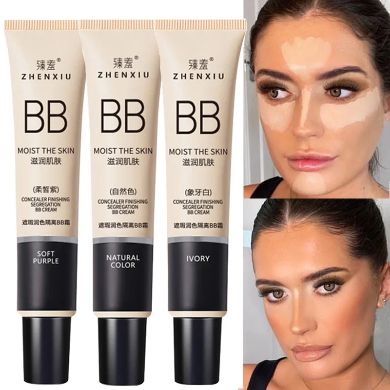 Moisturizing Foundation BB Cream Makeup Waterproof Long Lasting Cover Acne Spot Natural Smooth Face Base Matte Liquid Concealer