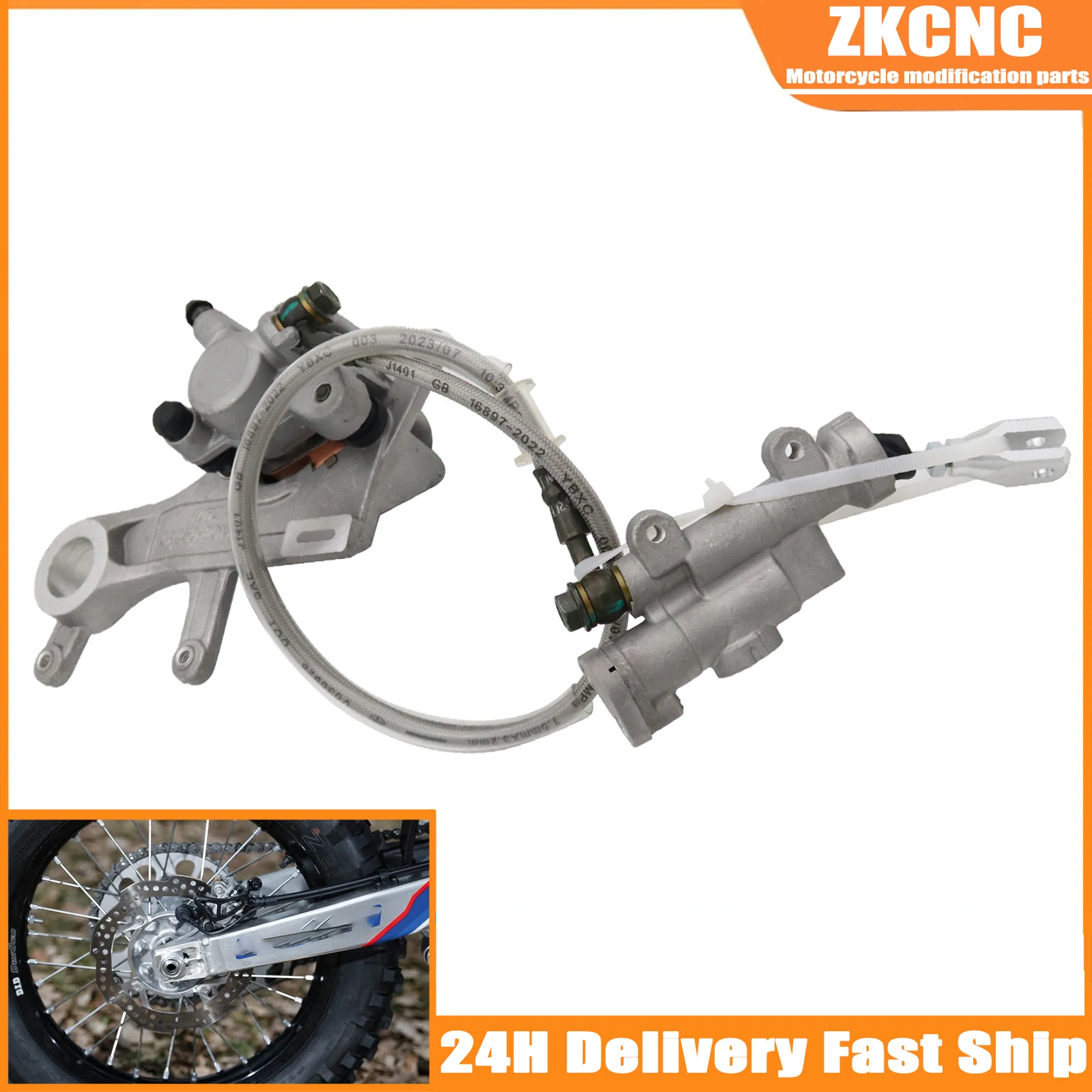 Motorcycle Rear Brake Caliper Master Cylinder Pump For Honda CR125R CR250R CRF250R CRF450R CR CRF 125 250 450 R X L RX 2002-2019