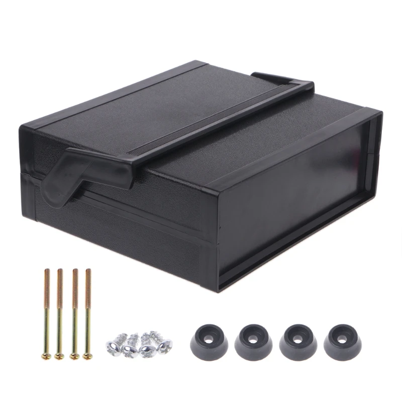 Impermeabile di Plastica Recinto Elettronico Scatola di Progetto Nero 200x175x70mm