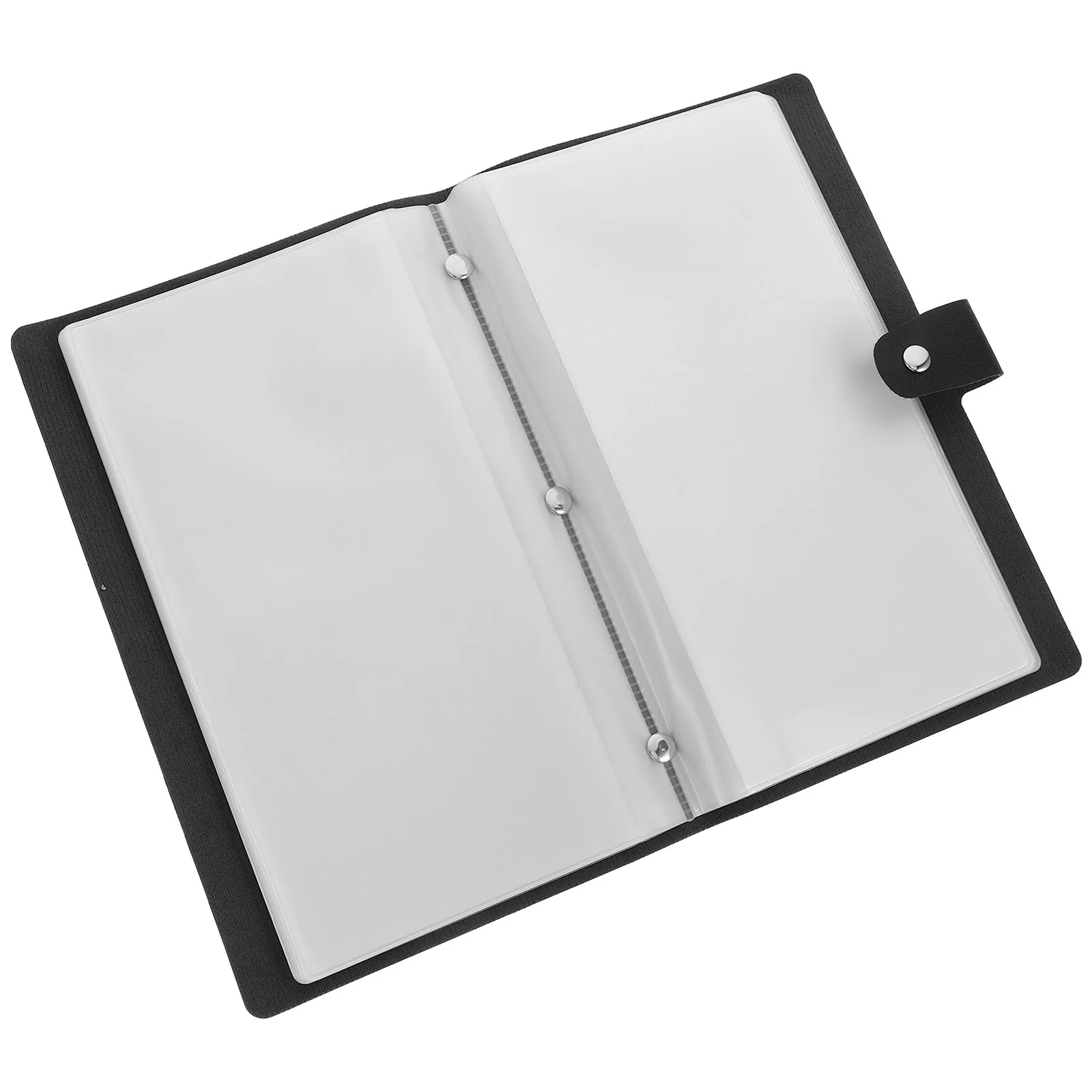 

Practical Invoice Album Business Checkbook Thick Office Storage Pu Organizer Binder For Receipts Files Photos Gifts