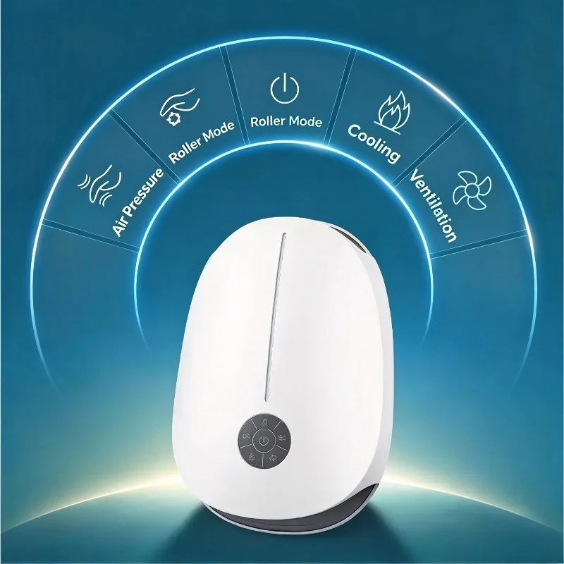 Air Compression Hand Massager with Heat, Kneading Palm & Finger Massager with Removable Liner