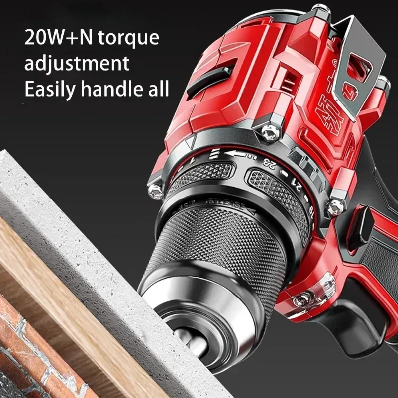 

Hand Drill All-copper Brushless Motor Metal Chuck Multi-function Portable Handheld Electric Screwdriver Household Power Tools