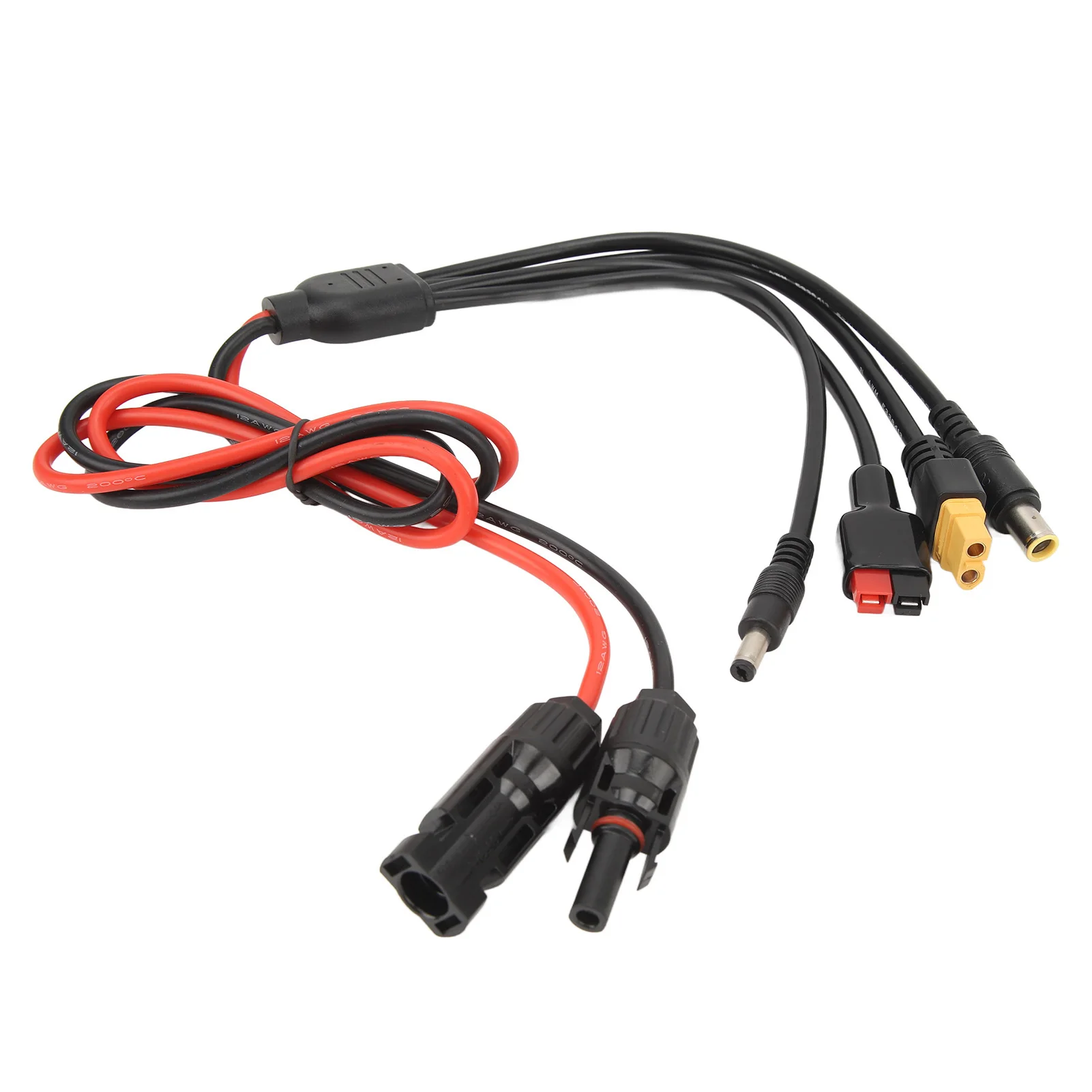 Solar To XT60 Adapter Cable 1m 36V  Oxidation Resistant Solar To XT60  Extension Cable Easy To Connect for Outdoor RVs