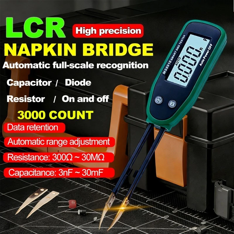 MS8910 Automatic Identification SMD Chip Resistor Capacitor Diode On-Off Tester