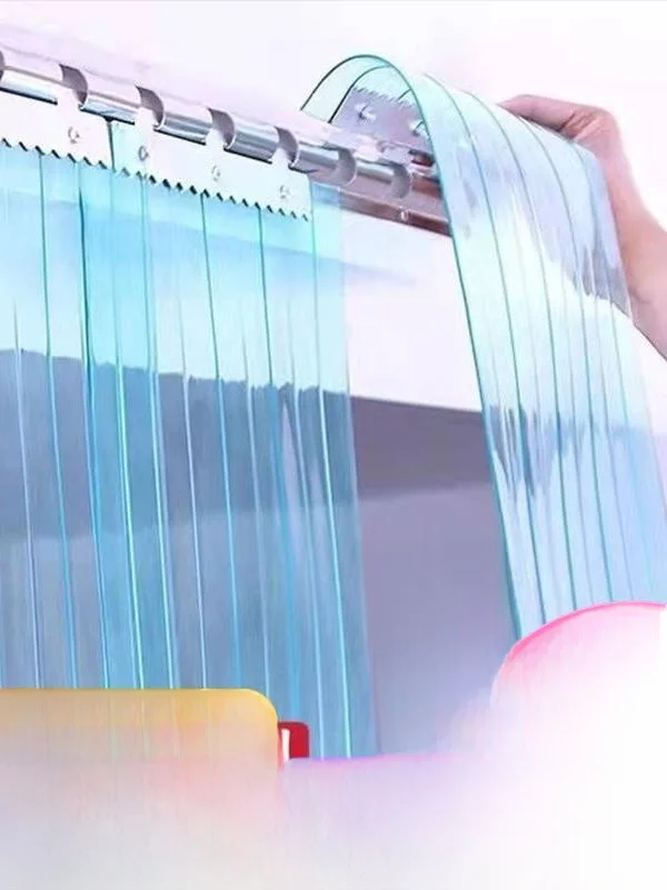 Thickened PVC Soft Door Curtain for Cold Storage Not Hard Refrigerated Truck Insulation Cold Proof Plastic Door Curtain