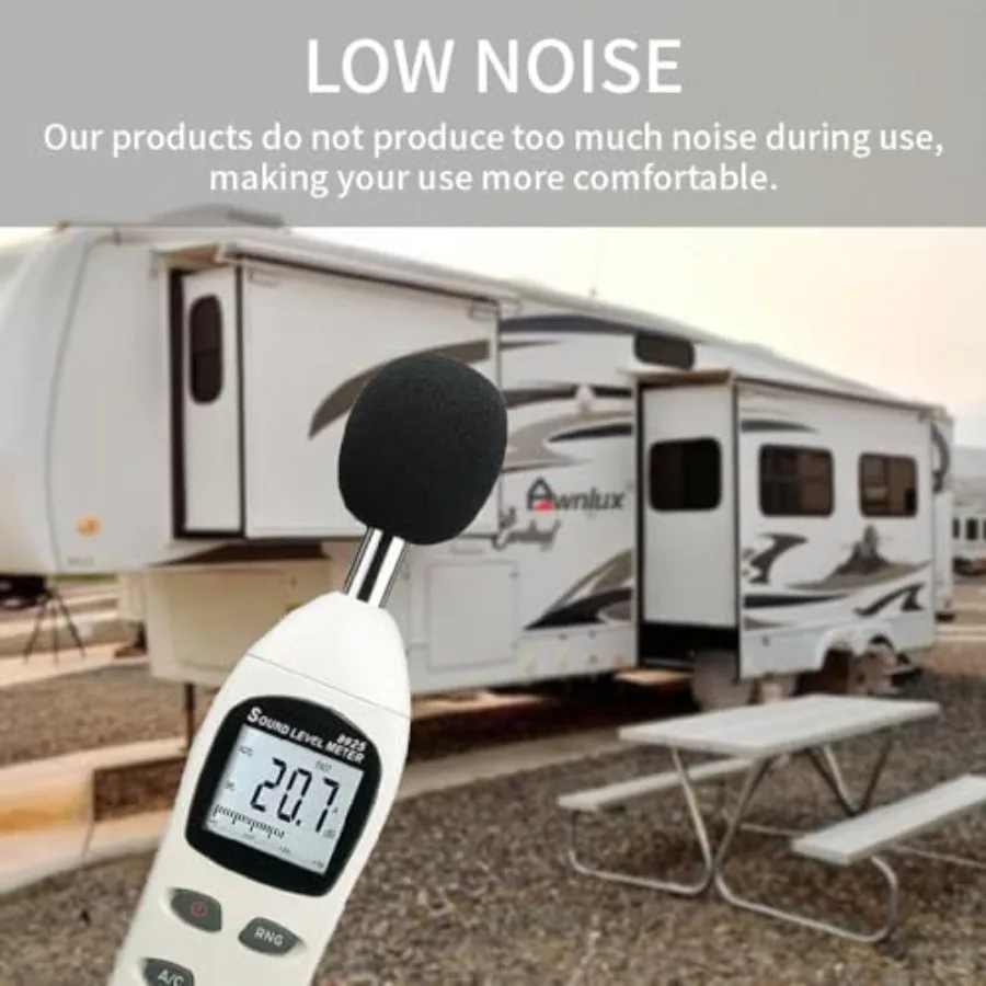 ผ้าคลุมกันแดดแบบเลื่อน Awnlux สีขาว สำหรับรถบ้าน รถพ่วงท่องเที่ยว รถบ้านแบบล้อที่ 5 และรถบ้านเคลื่อนที่ - ผ้าขนาด 6' 5'7