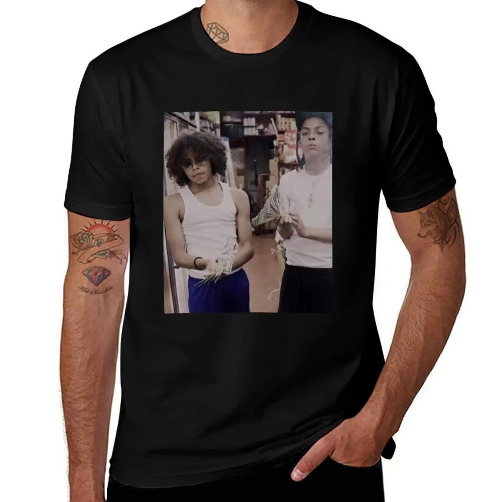 

Dd osama and friends T-Shirt cotton tshirt 100% black cotton t-shirt plain for man package T-Shirt