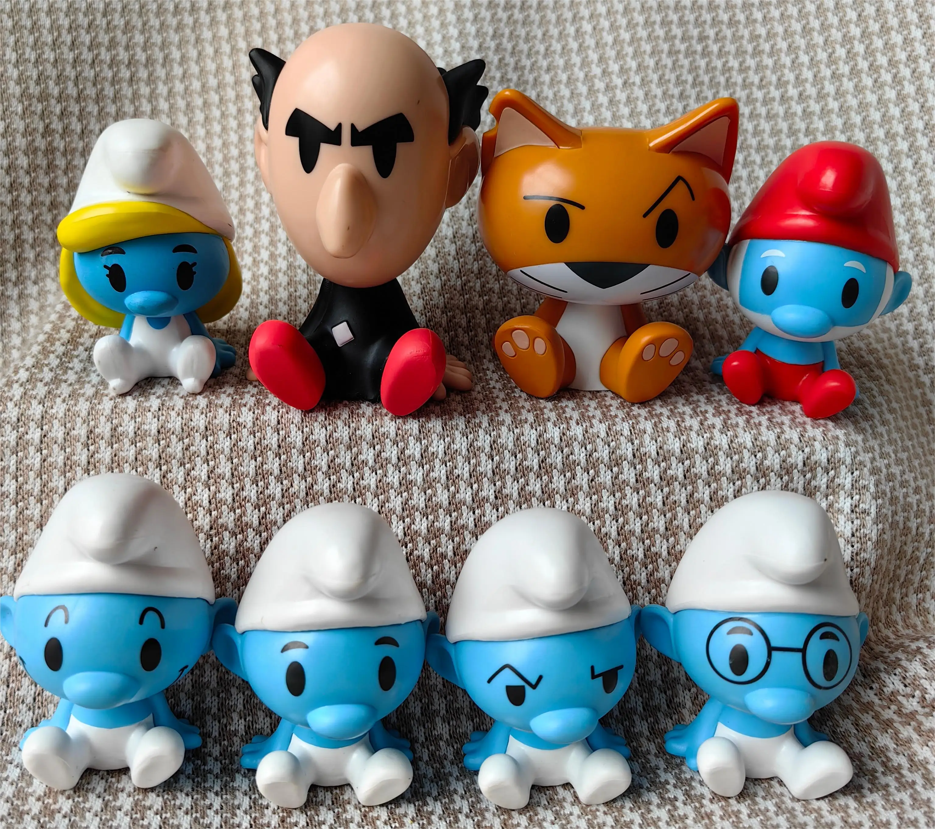 1pcs Anime Cartoon Kawaii S blue elves dolls murfs Figure Doll Model Toys Limited Edition Collectible Gifts