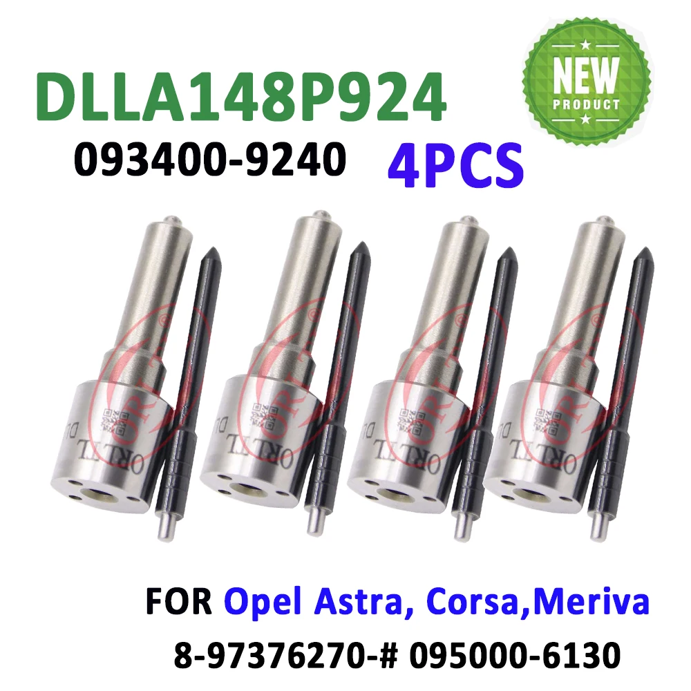 4PCS Auto Fuel Injector Nozzle DLLA148P924 093400 9240 Diesel Nozzle DLLA 148 P 924 0934009240 For Opel Astra 095000-6130