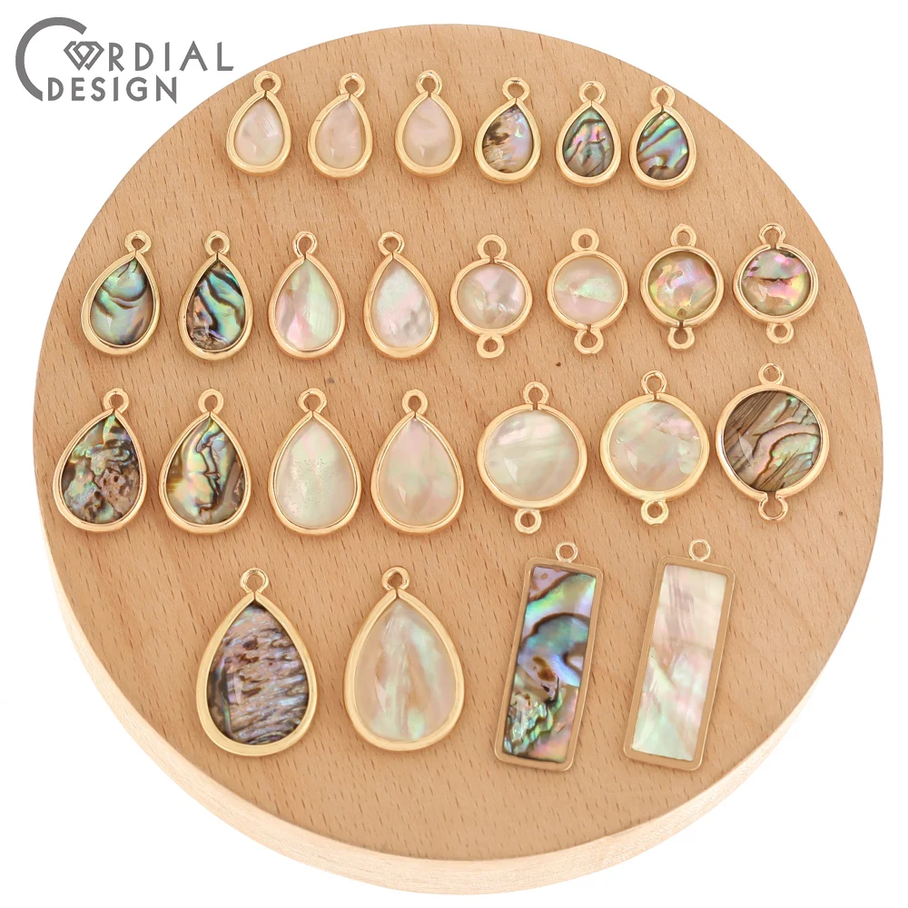 

Cordial Design 50Pcs Jewelry Accessories/Hand Made/Connectors/Natural Shell/Charms/DIY Making/Earrings Findings & Components