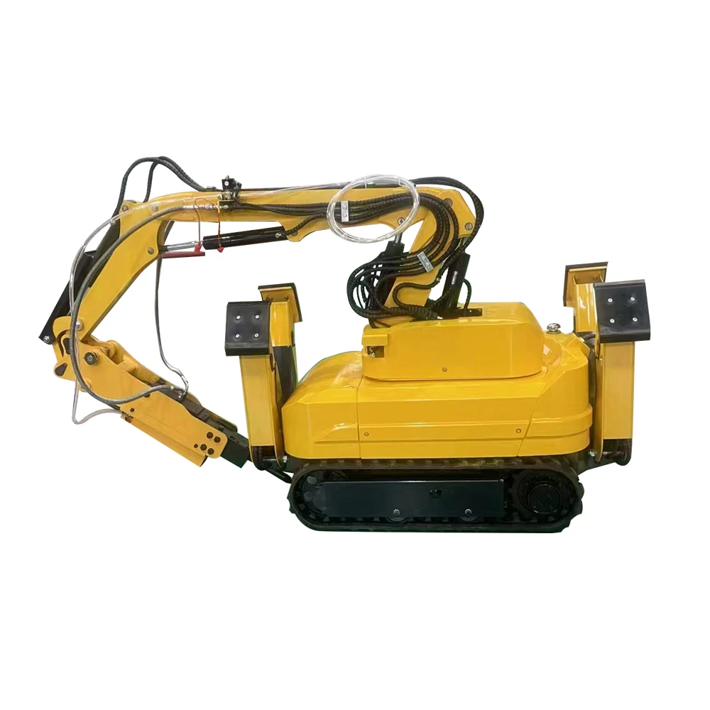 Beste op afstand bestuurbare brandbestrijdings- en demontagerobot