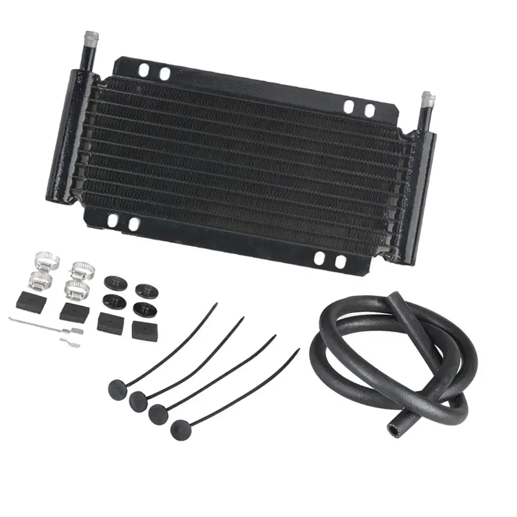 Universal Automatic /Gearbox Oil Cooler Kit - 11 Row With Hose