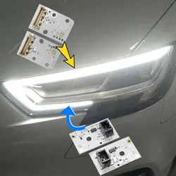 Luces de circulación diurna DRL para coche Audi, B011783-A 8V0998474A, 8V0998473A, faro LED para Audi A3 S3, juego de placas de fuente de luz blanca, B011782-A