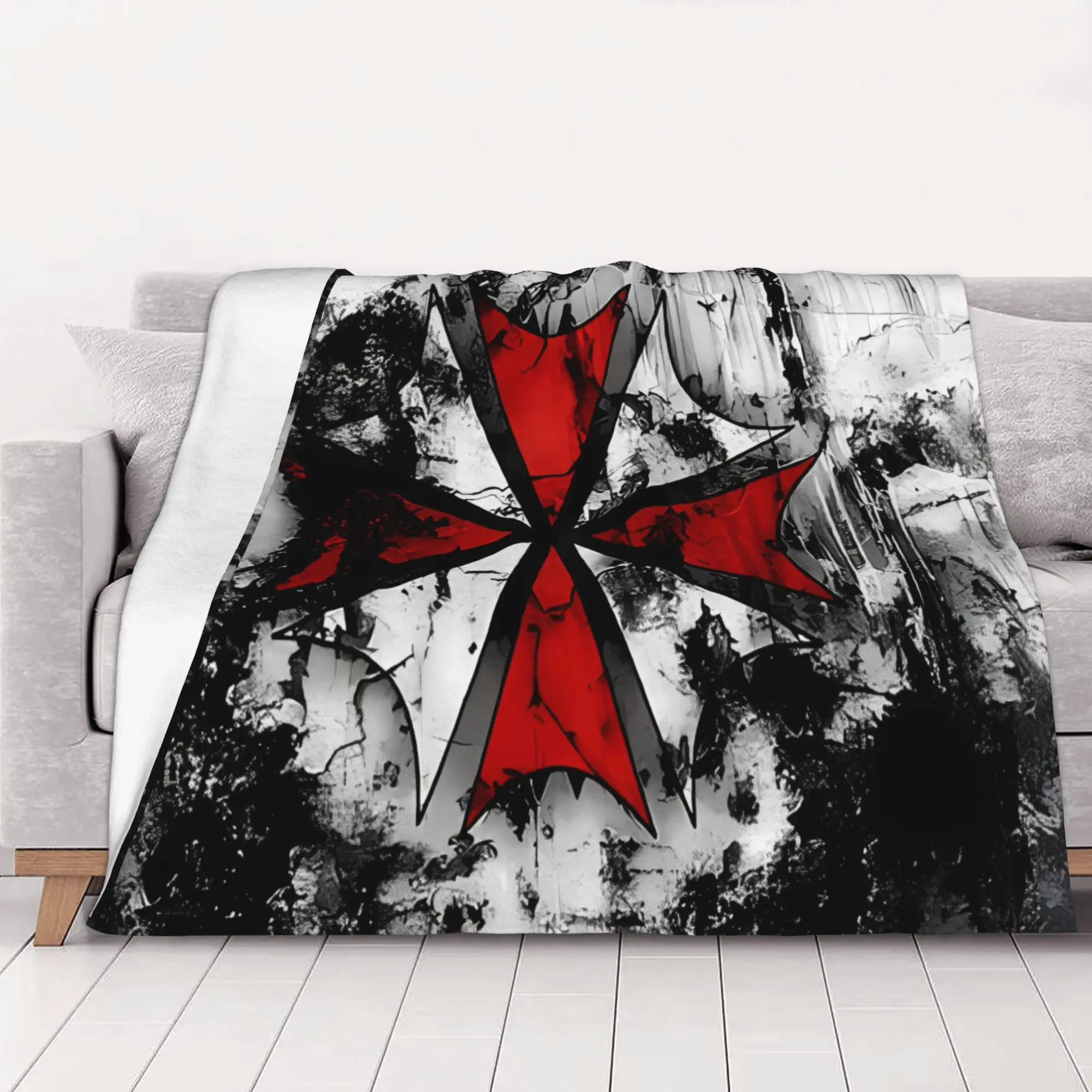 1PC home Cute Room Decor Classic Blanket Throw Blanket Resident Evil Novelty Warm Blanket All Season
