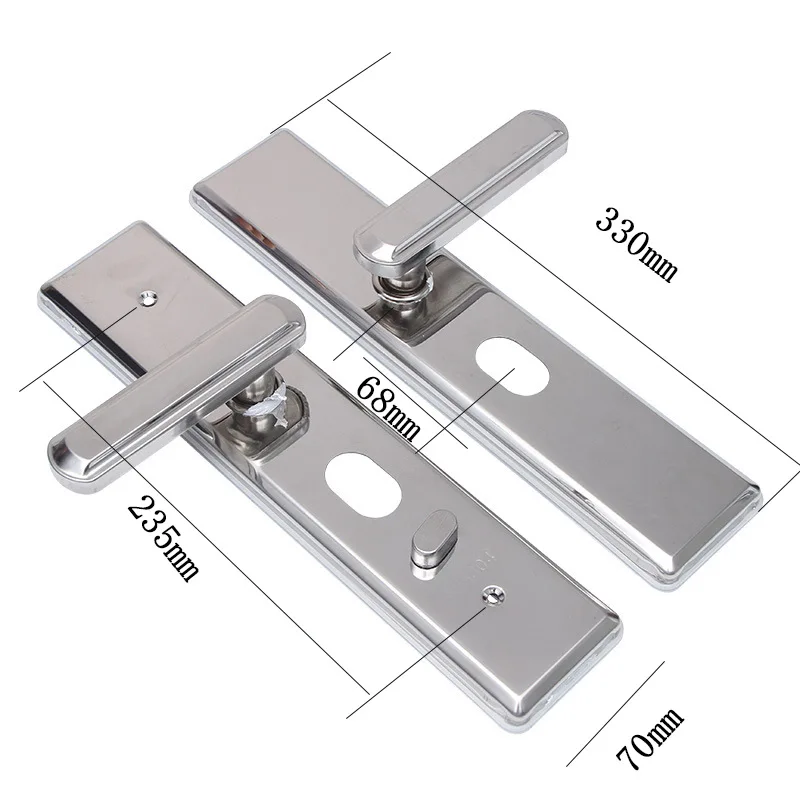 Stainless Steel Large Mirror Handle, Silent Door, Iron Handle, Indoor Door Entry Door Handle