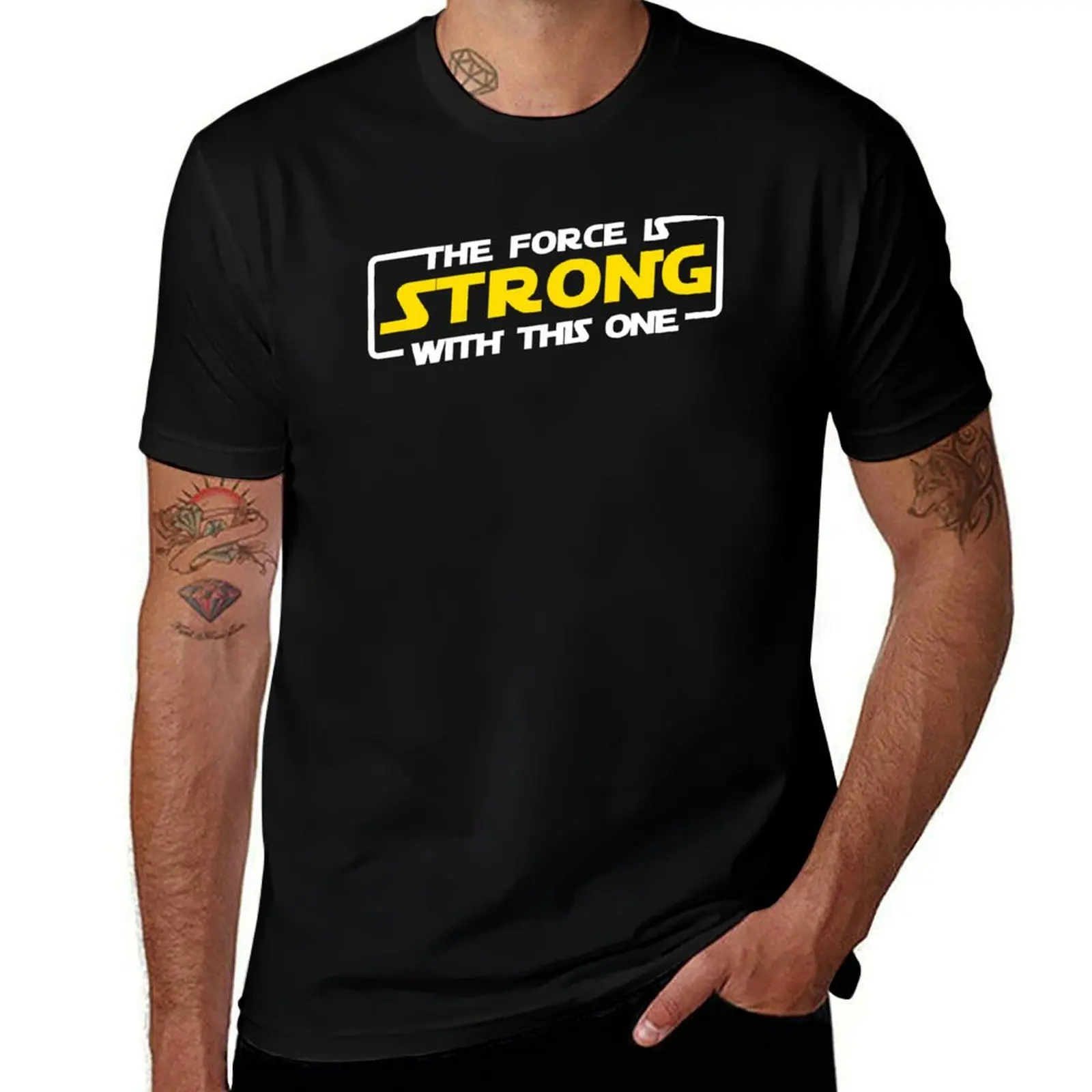 

The Force Is Strong With This One T-Shirt gifts for boyfriend funny gifts mens graphic t-shirts anime