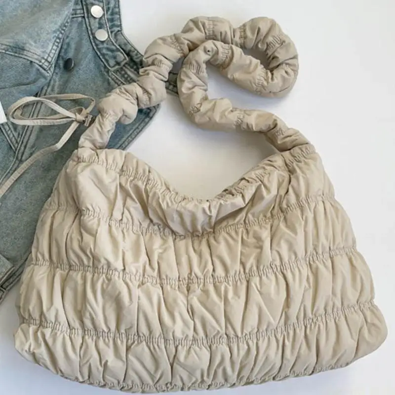 

X90D Элегантная сумка через плечо с несколькими вариантами переноски Легкая морщинистая текстура для повседневного использования