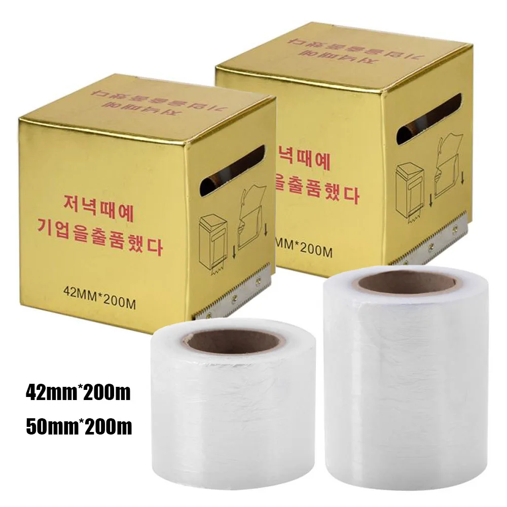 

2 Box Disposable Tattoo Cover Barrier Film Safe PE Cling Film Transparent for Tattoo Eyebrow Lips Makeup Accessories Supply