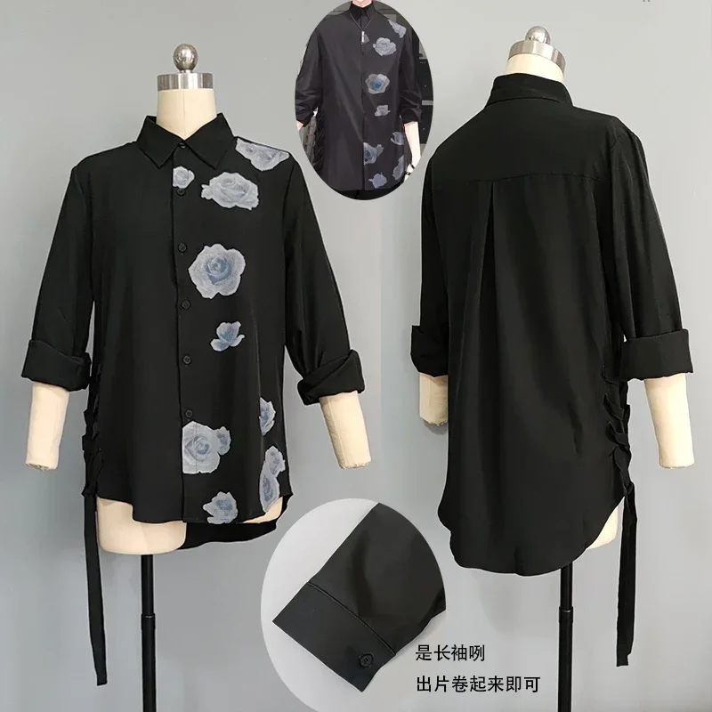 Kanae Cosplay Costume Fancy Party Suit Black Blouse Casual Top Halloween Carnival Uniforms Custom Made