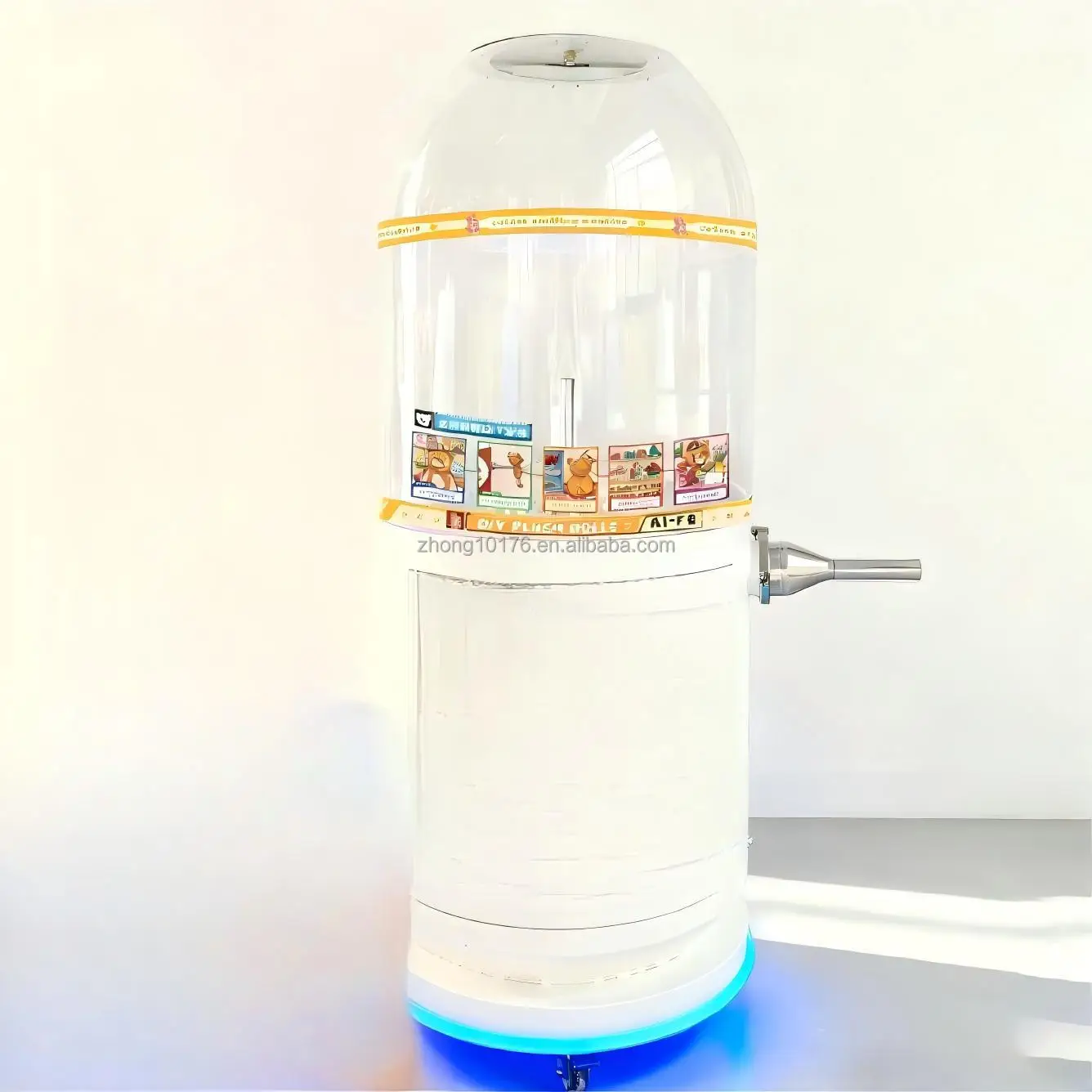 Small Vertical Motorized Soft Toy Making Machine For Plush Teddy Bear Filling & Stuffing 220V