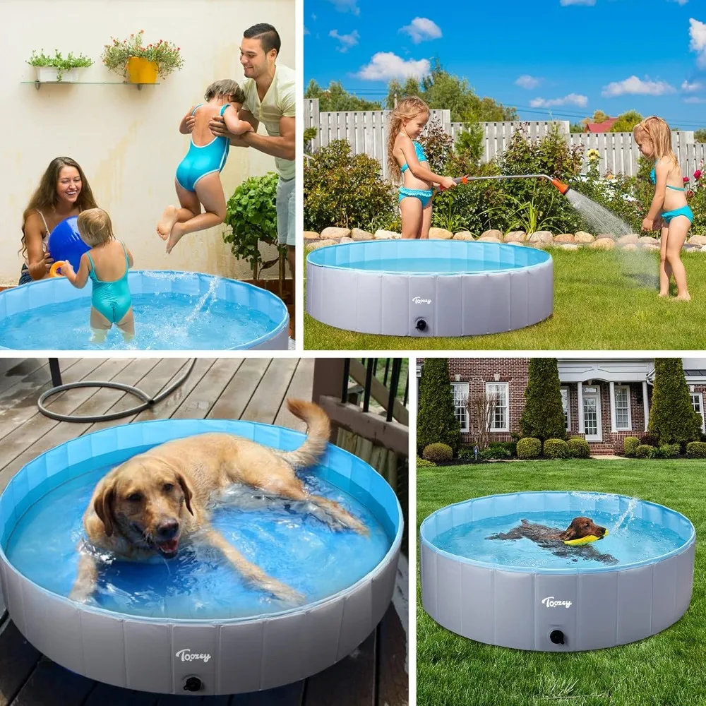 

High Durability Do Pool Foldable Hard Plastic Swimming Pool Collapsible Dog Bath Tub Outside Kiddle Pools Portable Pools for