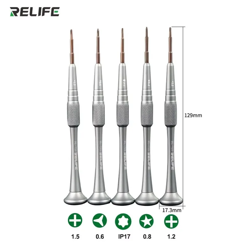RELIFE RL-721 Precision Magnetic Screwdriver S2 Alloy Steel Bit for iPhone IP17 Ad PCB Laptop Watch Electronic Repair Tools