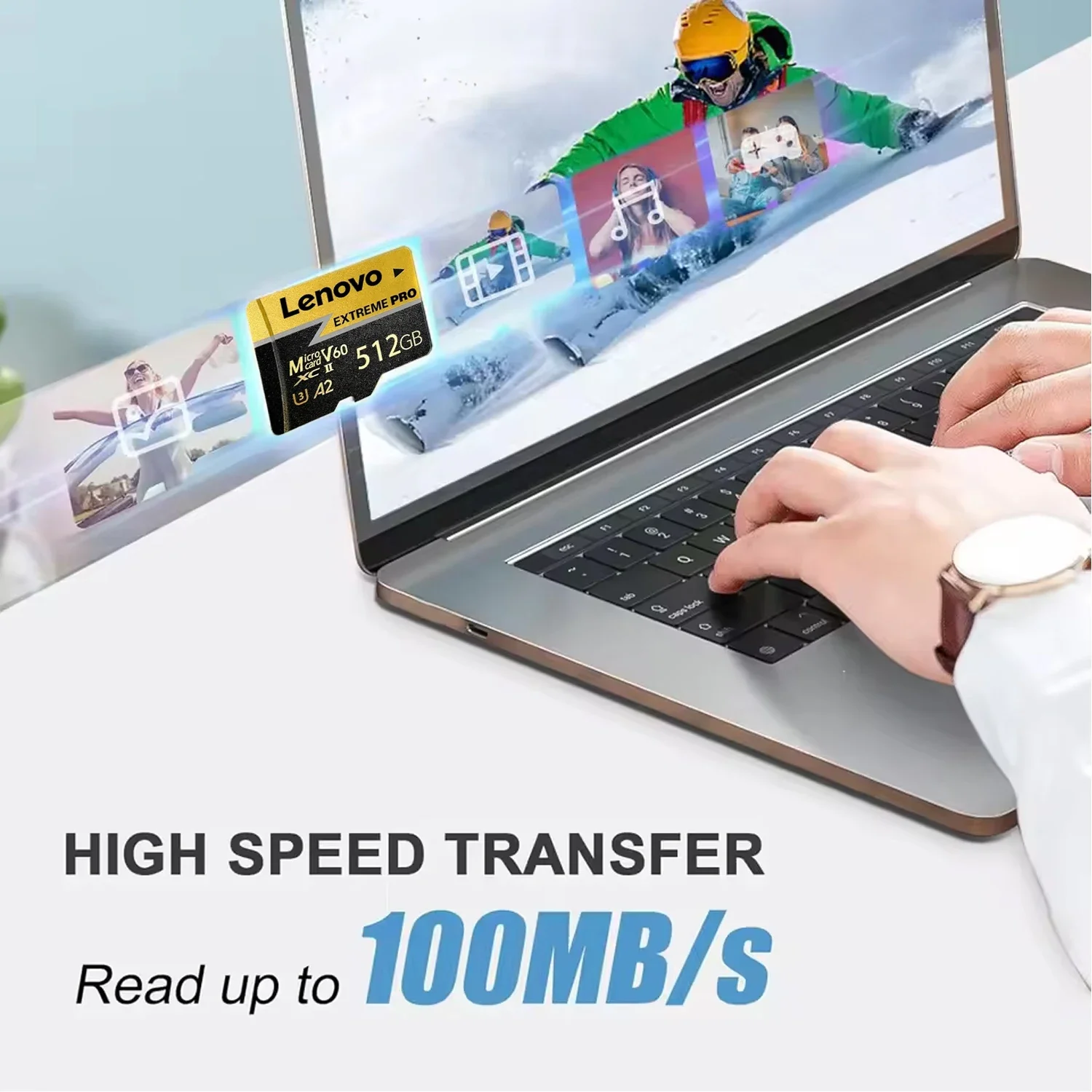Lenovo Hot Sale Memory Card Class10 High Capacity U3 V30 Micro TF SD Card Multiple Sizes For Computer/Monitoring/Phone/Camera
