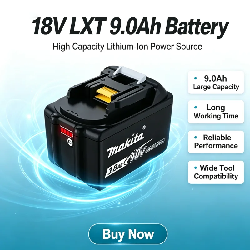 ✈⋚ஐ️ Makita-batería recargable BL1890, herramienta eléctrica de repuesto de 18V, 9,0 AH, para Makita DDF487 DGA404 DTW700 DHP487
