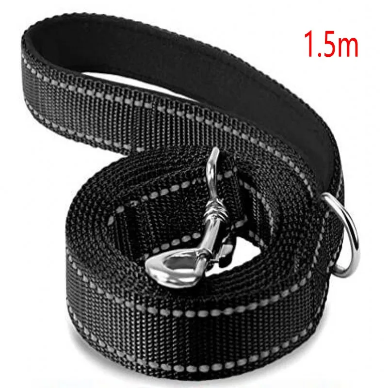 Pet Dog Harness Collar Lead Strap Night Refletive Dog Pet Towing Rope 1.2/1.5/1.8m Guard Rope Pet Walking Training Leash