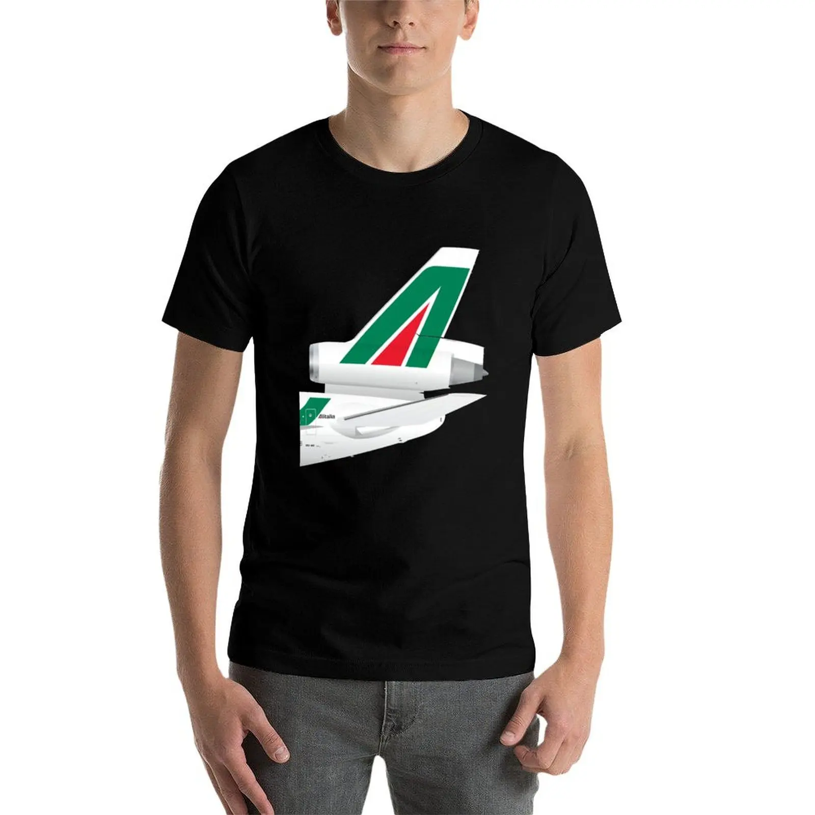 

Wings In Uniform - DC-10 - Alitalia T-Shirt man t shirt designer man graphic t shirt graphic t shirts for man T-Shirt