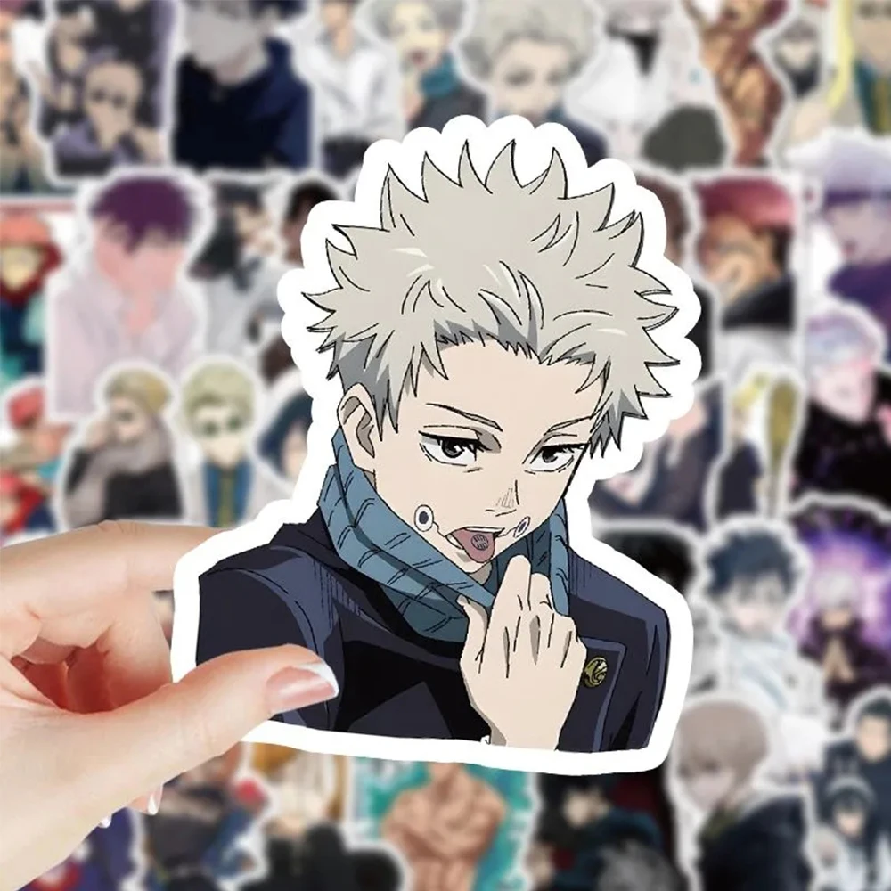 10/30/50/100 Stück Jujutsu Kaisen Aufkleber Klassische Anime Manga Sticker DIY Gitarre Skateboard Handy Coole Cartoon Graffiti Aufkleber Spielzeug
