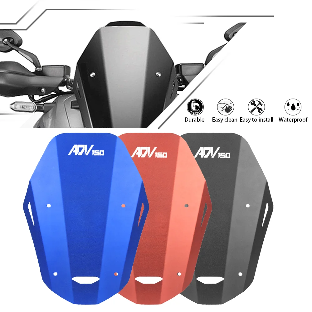

Motorcycle Adv150 For Honda ADV150 ADV 150 2019 2020 2021 2022 Aluminum Accessories Windscreen Windshield Deflector Protector