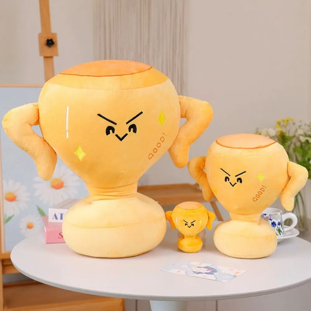 Kawaii 10/25/40cm 트로피 인형 플러시/PP 코튼 트로피 가방 장식품 박제 베개 홈 인테리어