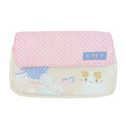 Masyumaro estuche de lápices esponjoso Fuwa Nyanko Cat para la escuela, lindo estuche de lápices, organizador de almacenamiento Kawaii, bolsa de maquillaje, bolsas de cosméticos