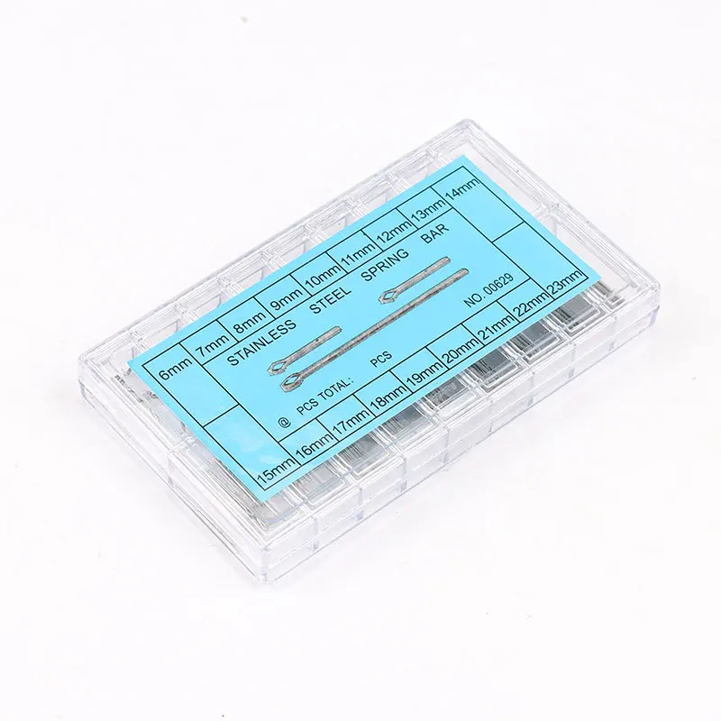 Pasadores divididos para correa de reloj, caja de acero inoxidable, pasadores de enlace, barra de algodón, surtido de herramientas de reparación de relojes, 360 piezas