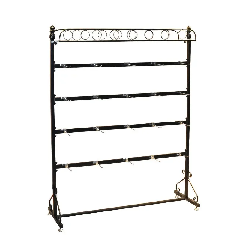 

Wrought iron socks shelf display rack display Nakajima mobile phone case jewelry socks hanger floor multi-functional snack rack