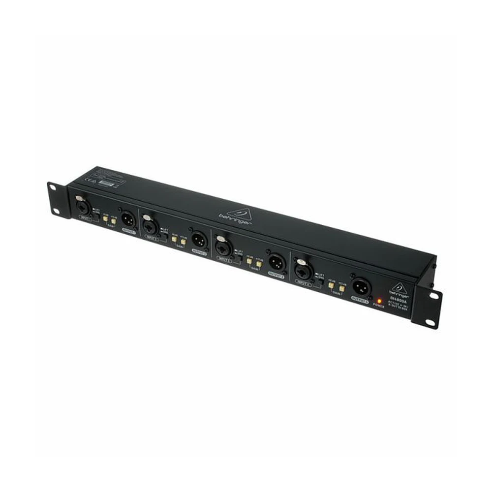 Behringer DI4800A Active 4-Channel DI Box Balanced XLR Inputs Studio Pa System Live Sound Reinforcement Equipment