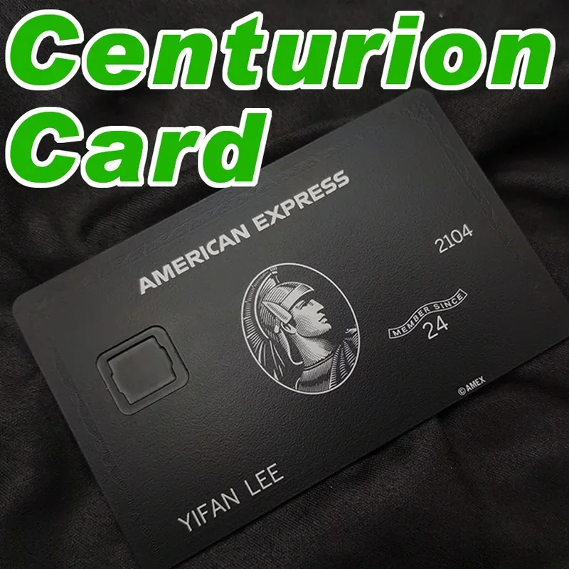 

Custom personalized American Black Metal card joke props American Centurion card metal card