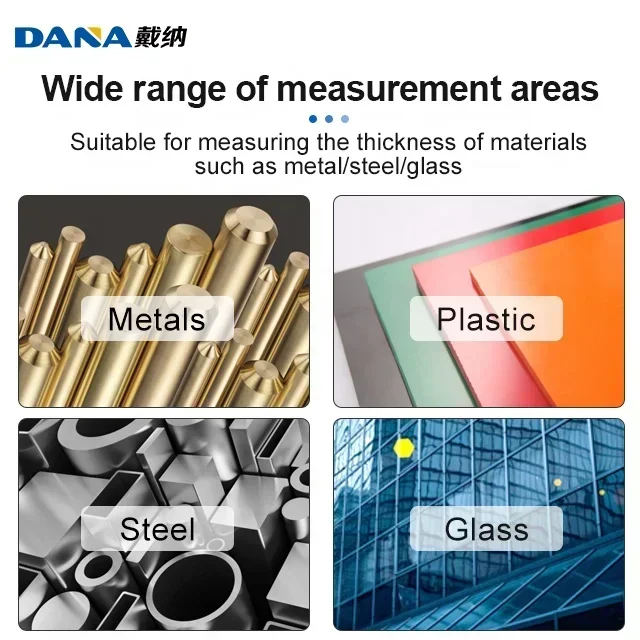 hot sale T230 Digital Ultrasonic Through Metal Coating PE EE Thickness Gauge Meter industrial metal detectors steel metal plasti