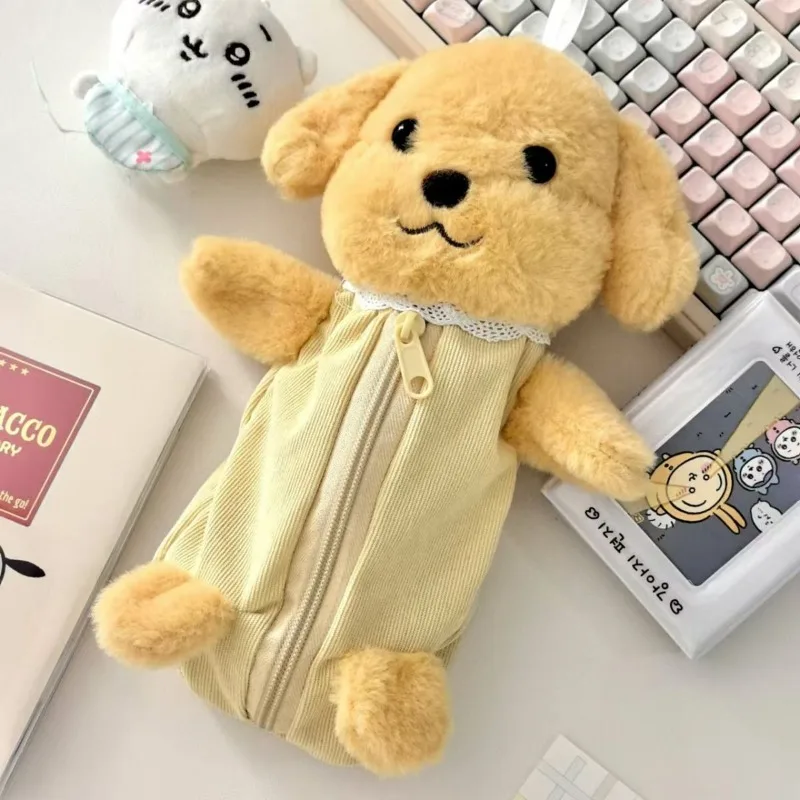 Cartoon Sylvanian Families Plush Pen Case Cute Milo Doll Storage Bag Large Capacity Student Pen Case Stationery Box Holiday Gift